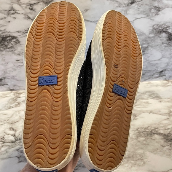 KEDS FOR KATE SPADE New York Black Glitter Double Decker Slip-on Sneaker - Picture 8 of 10